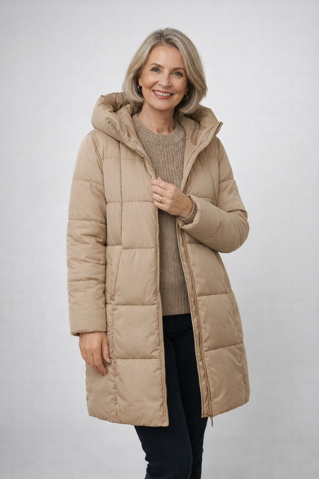 Campbell™ | Vadderad jacka med huva