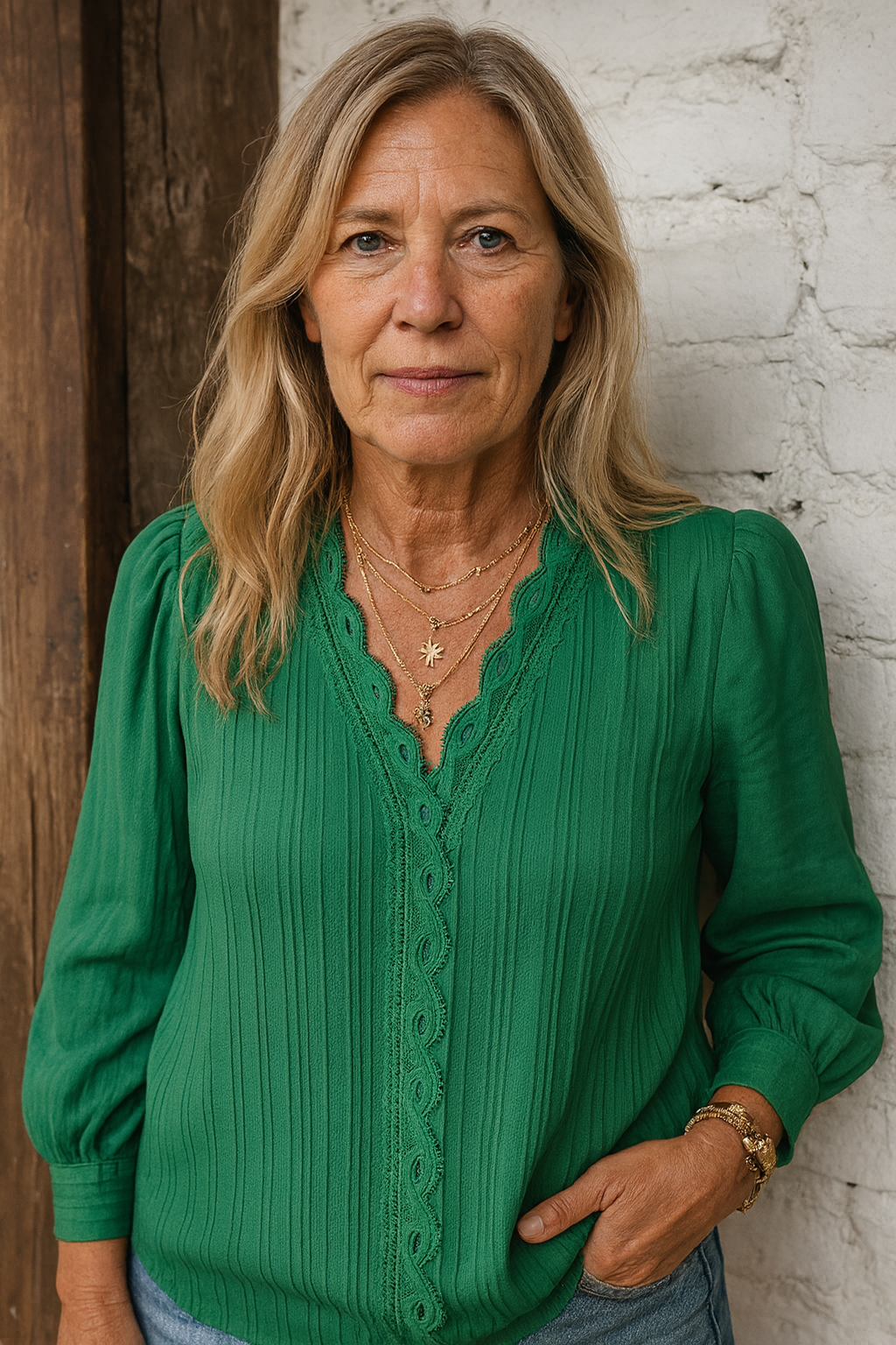 Lilly™ | Plisserad blus