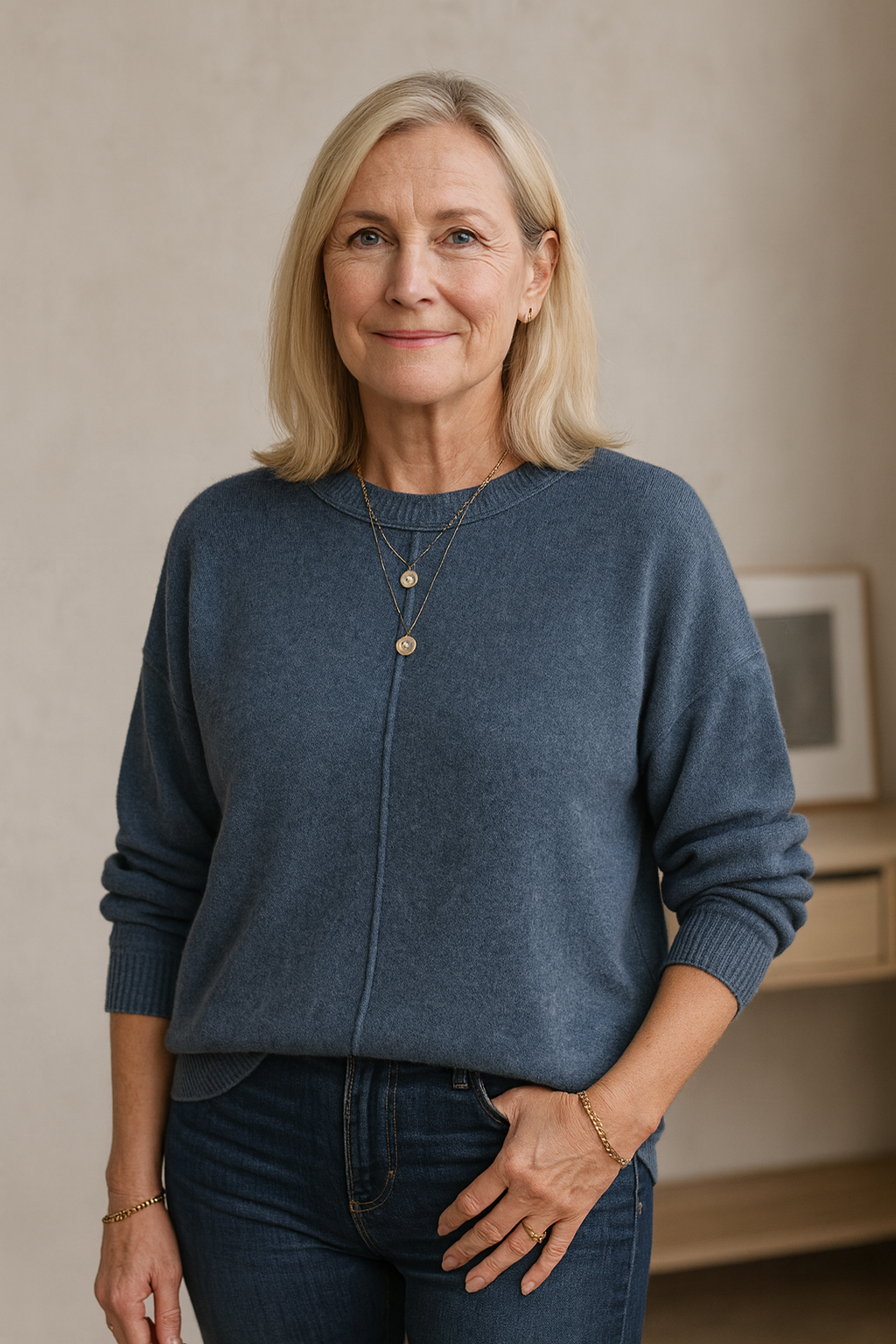 Luvelle™ – Mjuk stickad tröja med avslappnad elegans