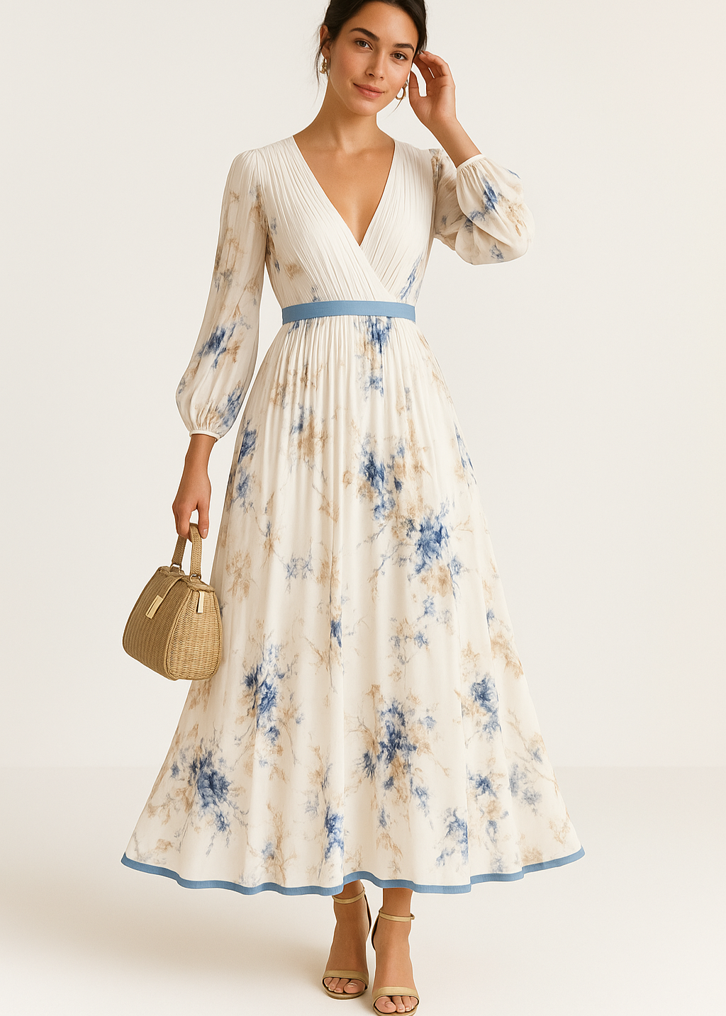 Cecile | Elegant blommig klänning