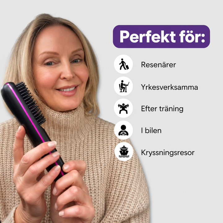 Portabel LCD Räthårborste - GoBrushPRO