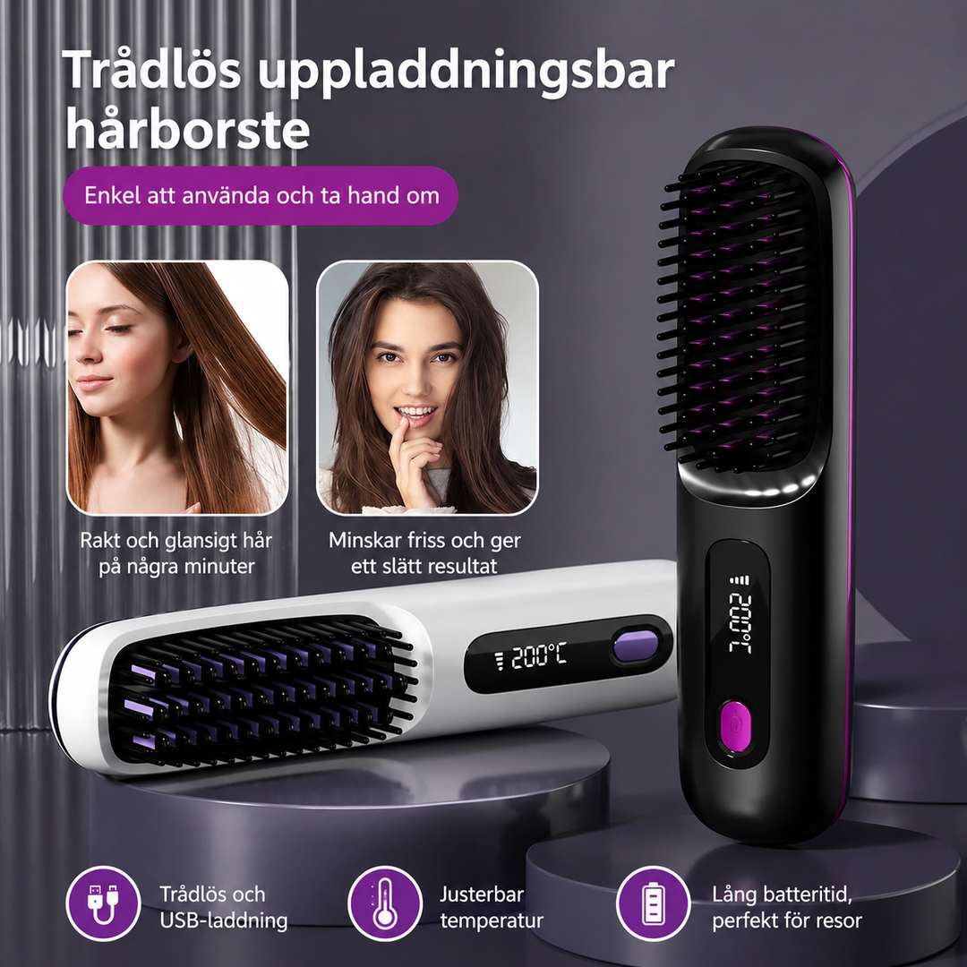 Portabel LCD Räthårborste - GoBrushPRO