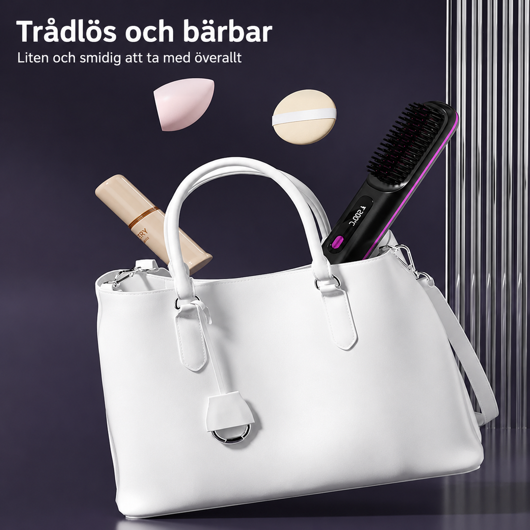 Portabel LCD Räthårborste - GoBrushPRO