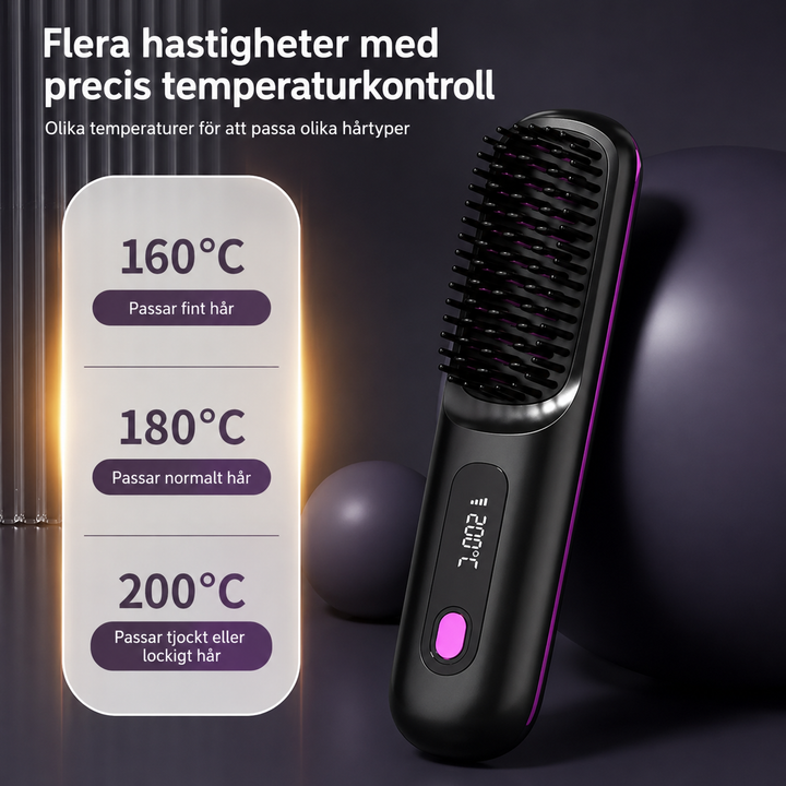 Portabel LCD Räthårborste - GoBrushPRO