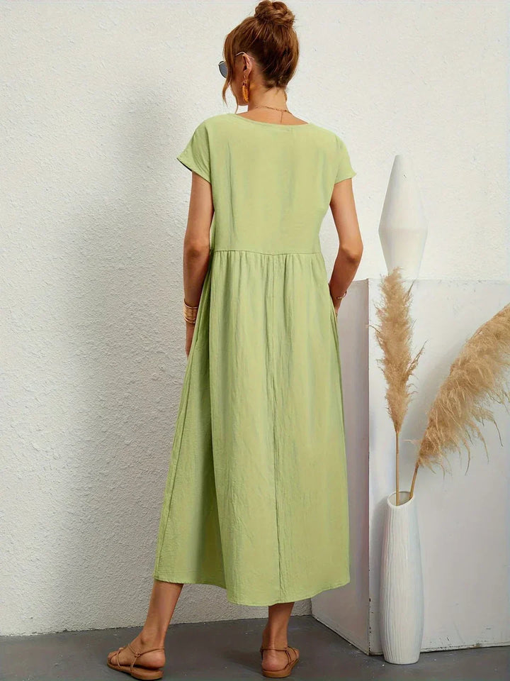 Gabrielle™ — Flytande midi-klänning tidlös elegans