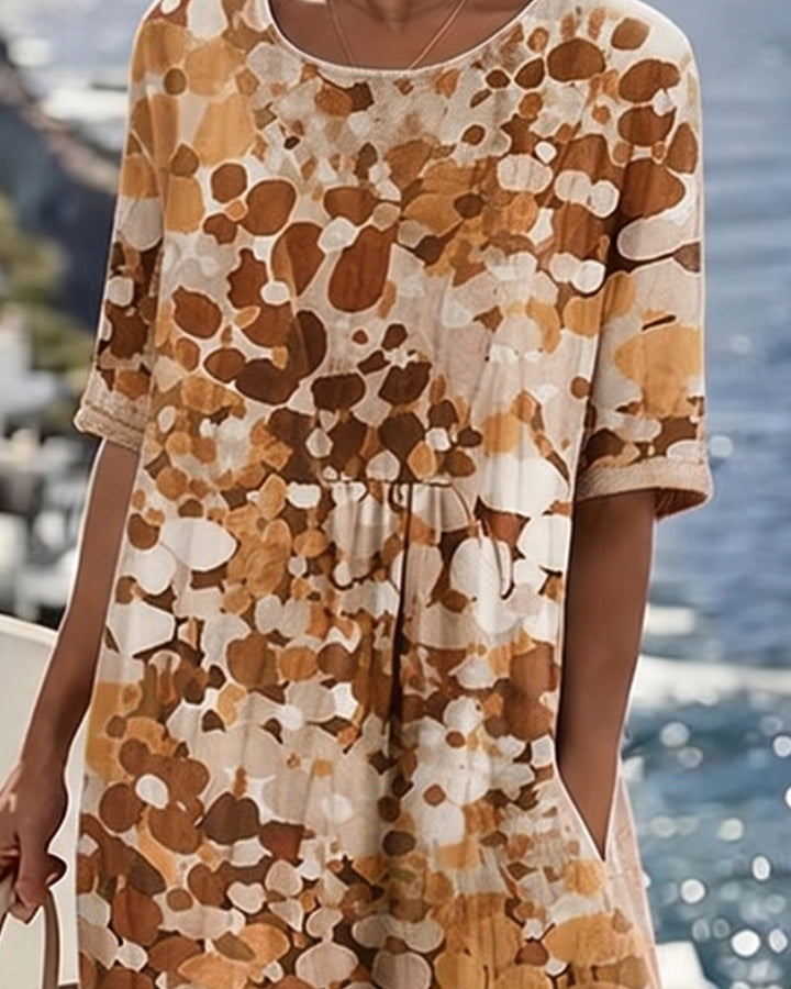 Signe | Lös Blommig Klänning